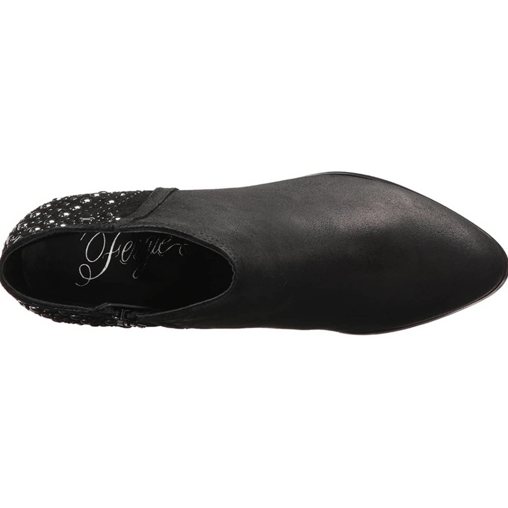 Fergie Leather Bless Bootie Ankle Boots Black 8.5 - Picture 4 of 12
